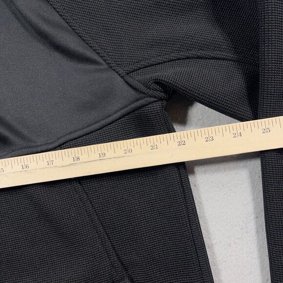 Spyder Jacket Men Large Black‎ Stretch Fleece Full Zip Lightweight Waffle Warm - Picture 6 of 11